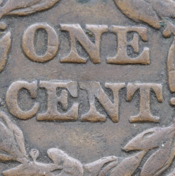 1848 Braided Hair Large Cent • Early Copper Coin - Full LIBERTY Visible