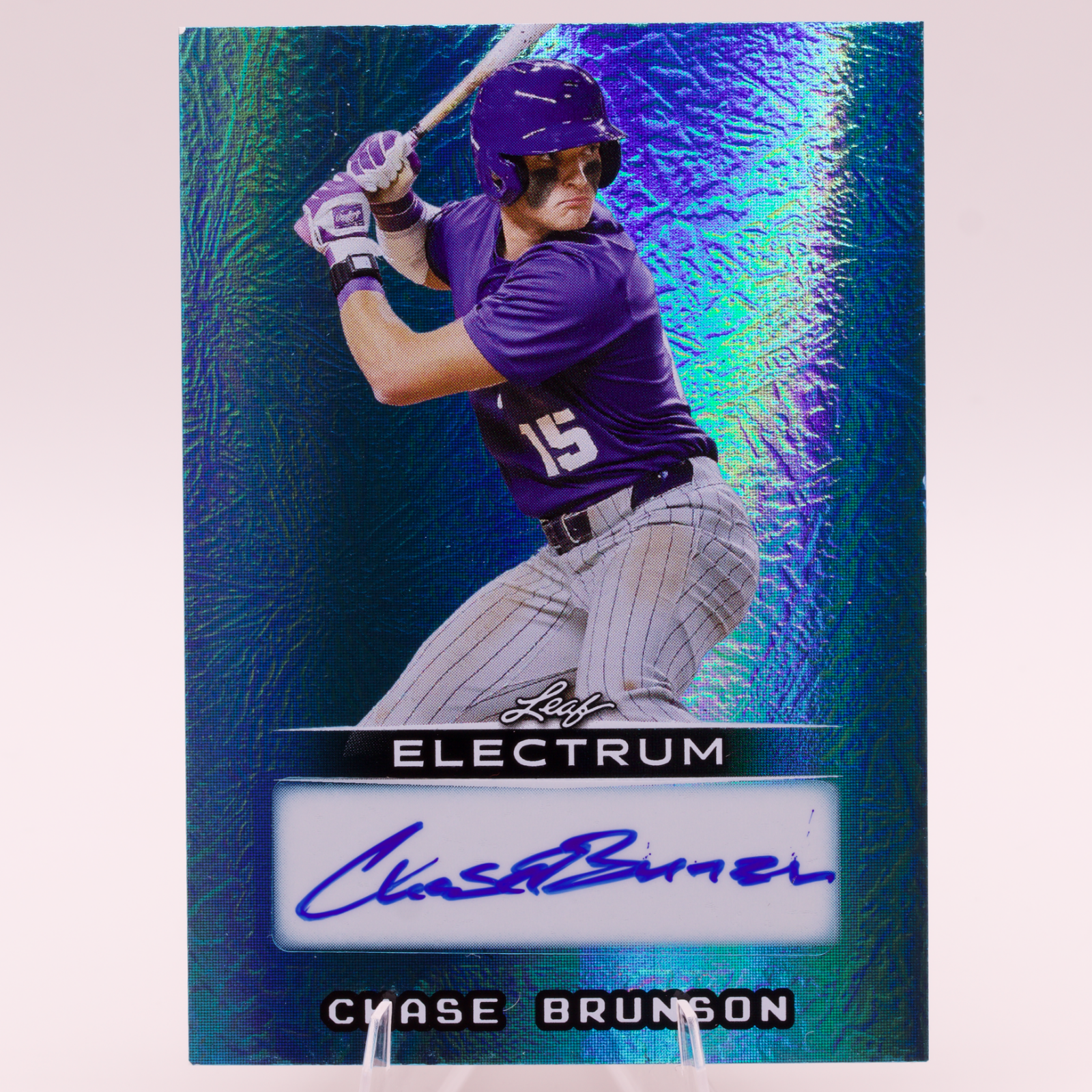 2026 Leaf Electrum Chase Brunson Auto /7 BA-CH3 TCU Nationals Autograph OF