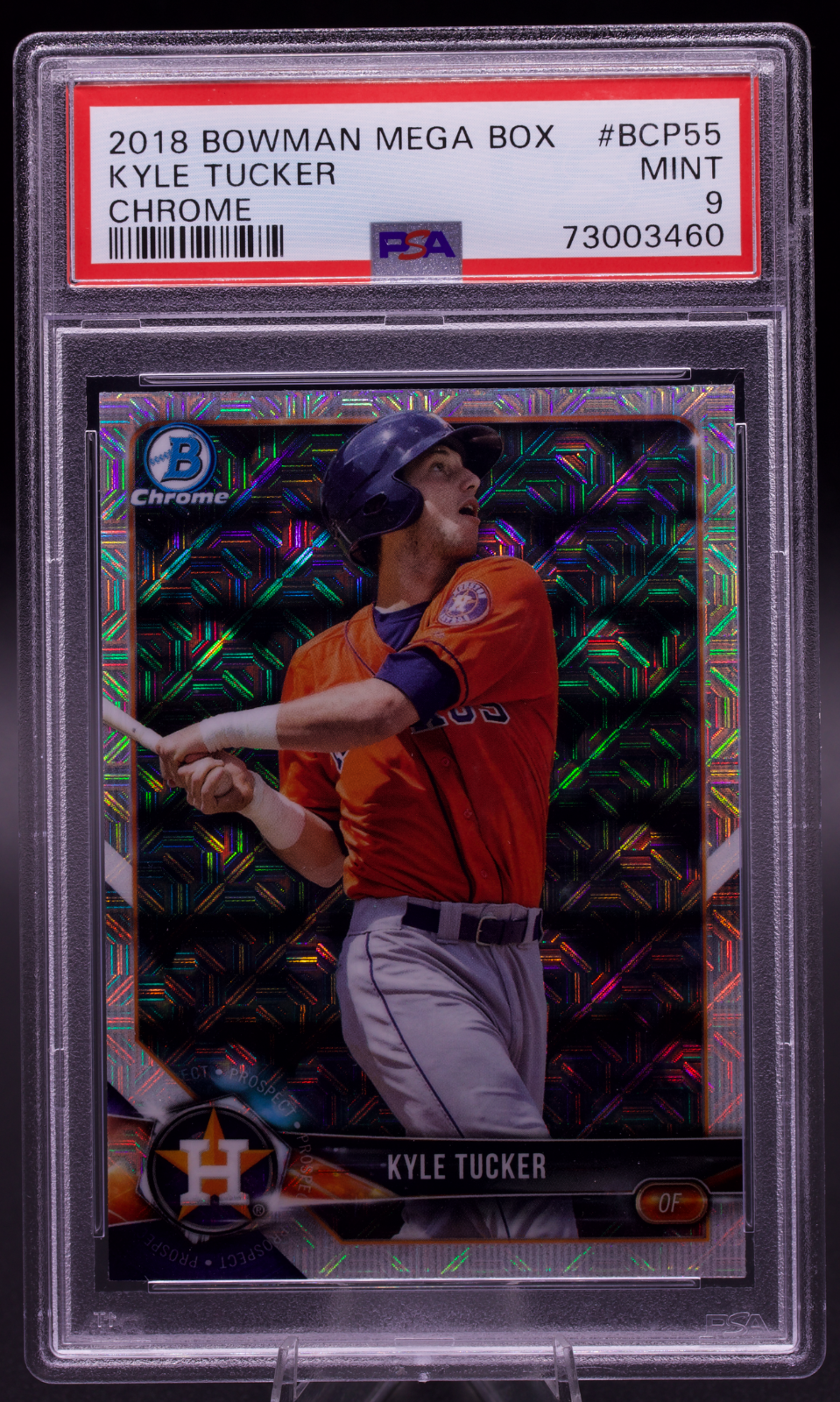 2018 Bowman Chrome Mega Box Kyle Tucker #BCP55 PSA 9 MINT Astros Prospect