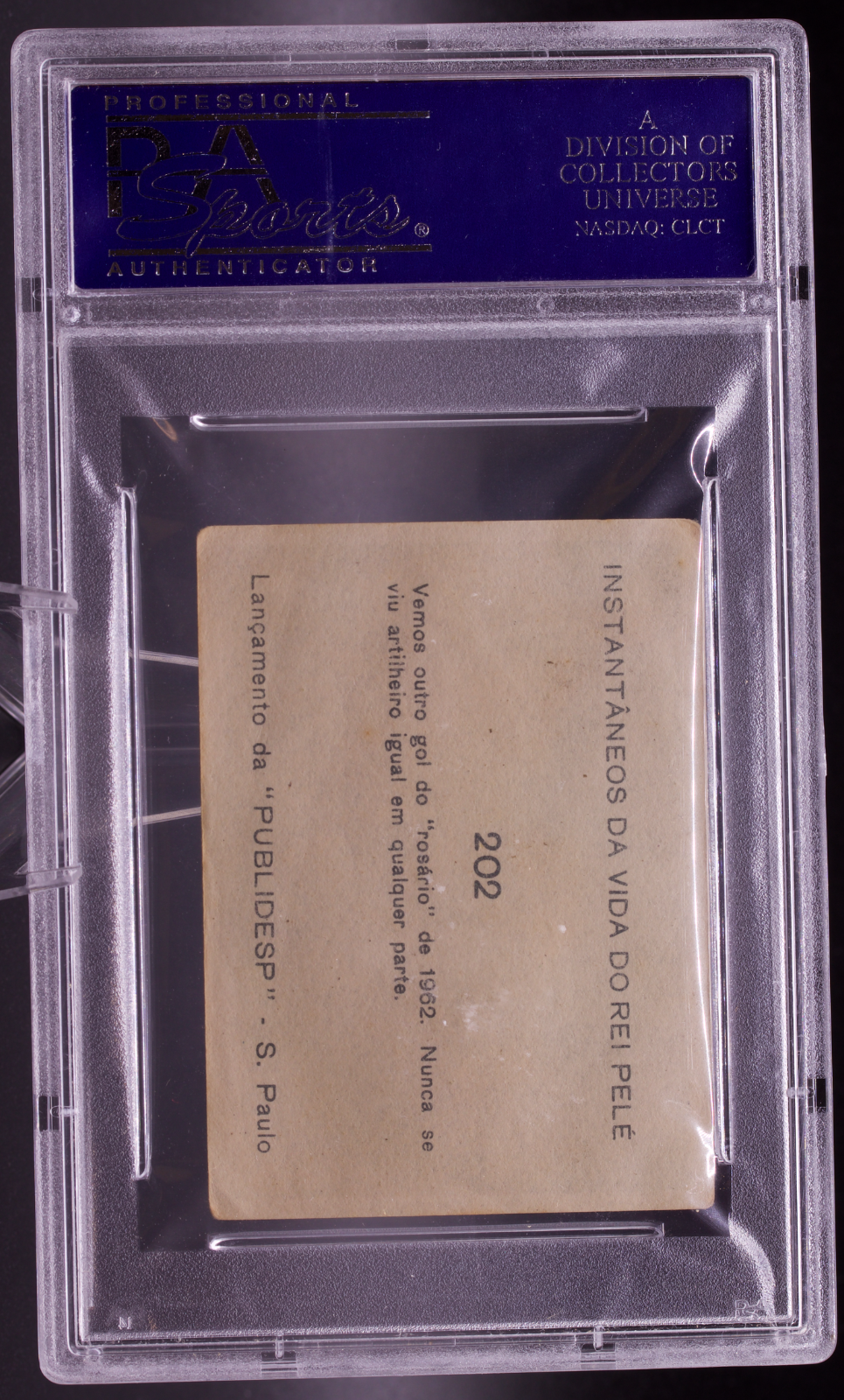 1964 Instantaneos Da Vida #202 Pele PSA 2 GOOD Santos FC Brazil Soccer Card