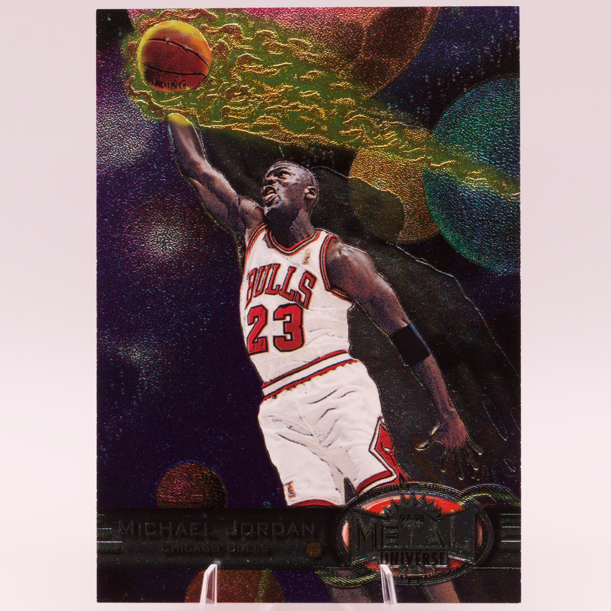 1997-98 Skybox Metal Universe Michael Jordan #23 Chicago Bulls HOF Base Card