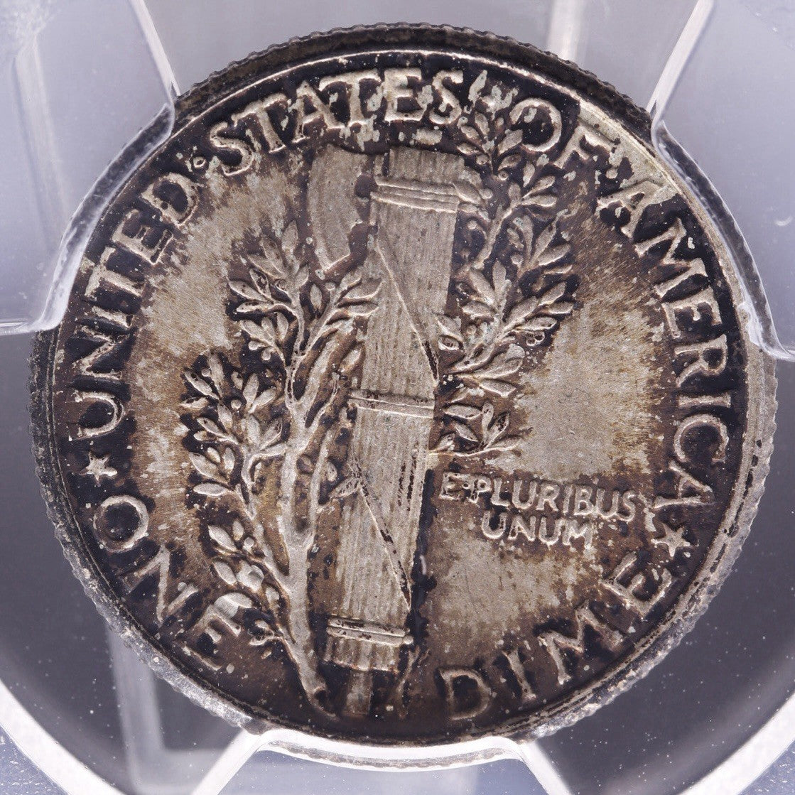 1926 Mercury Dime PCGS MS64FB Full Bands Toned Choice Unc Silver Coin 10C