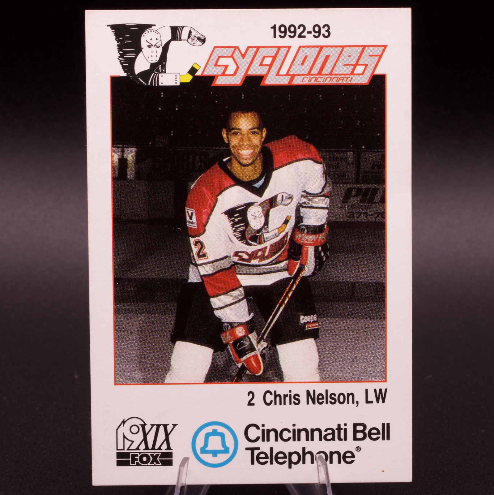 1992-93 Cincinnati Cyclones IHL Chris Nelson Wisconsin Badgers Hockey Card #2