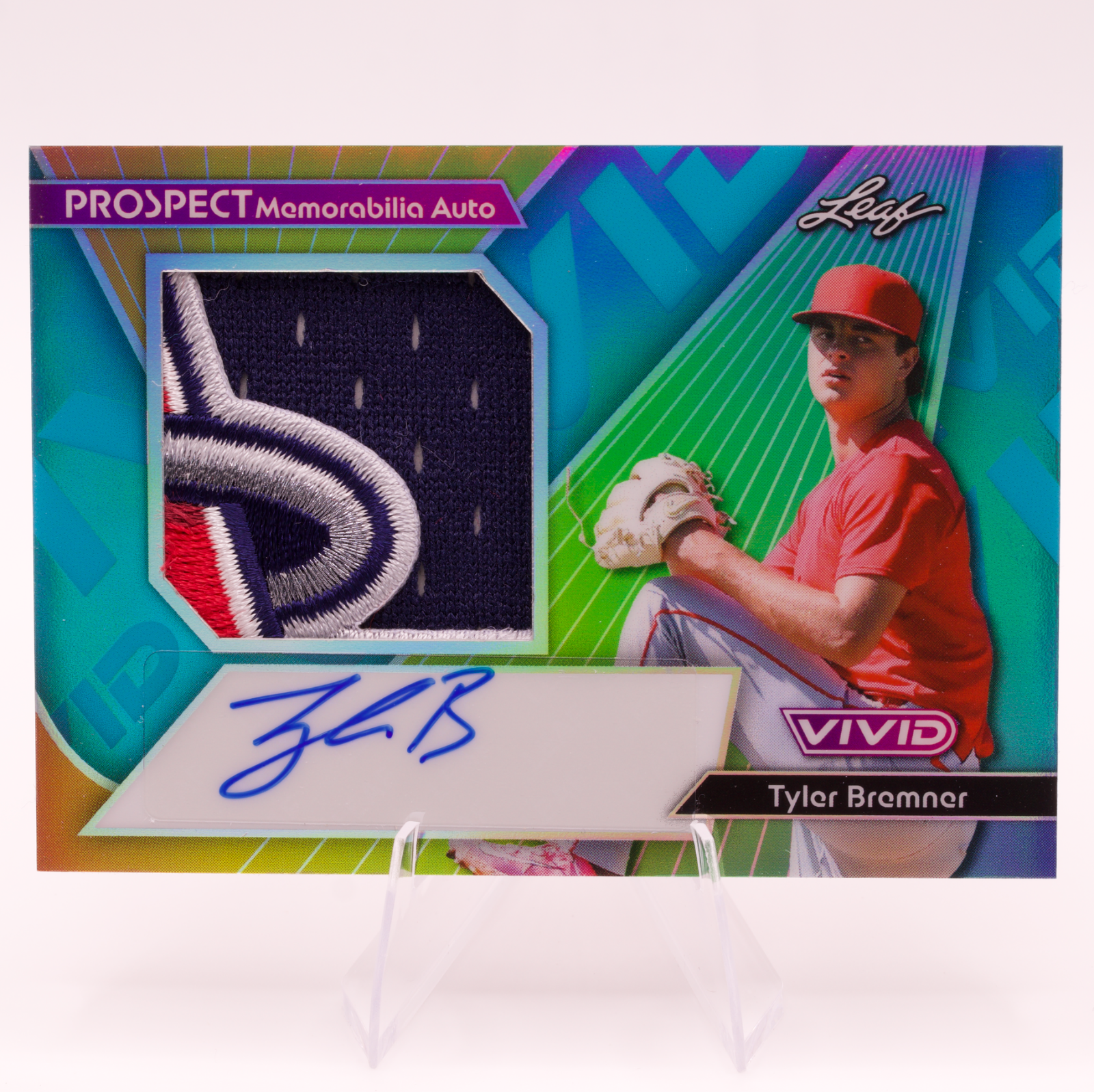 2026 Leaf Vivid Tyler Bremner Prospect Memorabilia Auto Patch #PM-TB1 /59 Angels