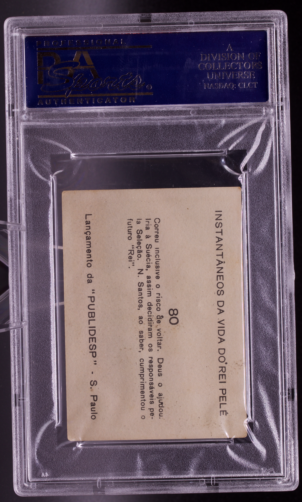 1964 Instantaneos Da Vida #80 Pele PSA 3.5 VG+ Nilton Santos Soccer Card