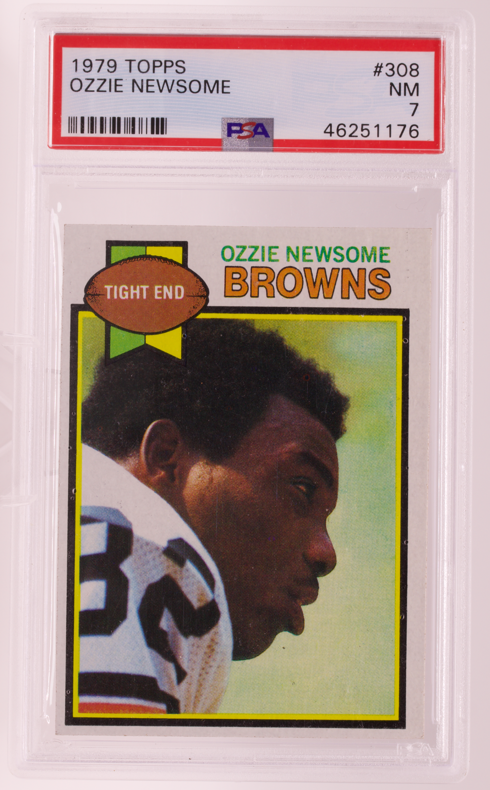 1979 Topps #308 Ozzie Newsome Rookie RC PSA 7 NM Cleveland Browns HOF Alabama