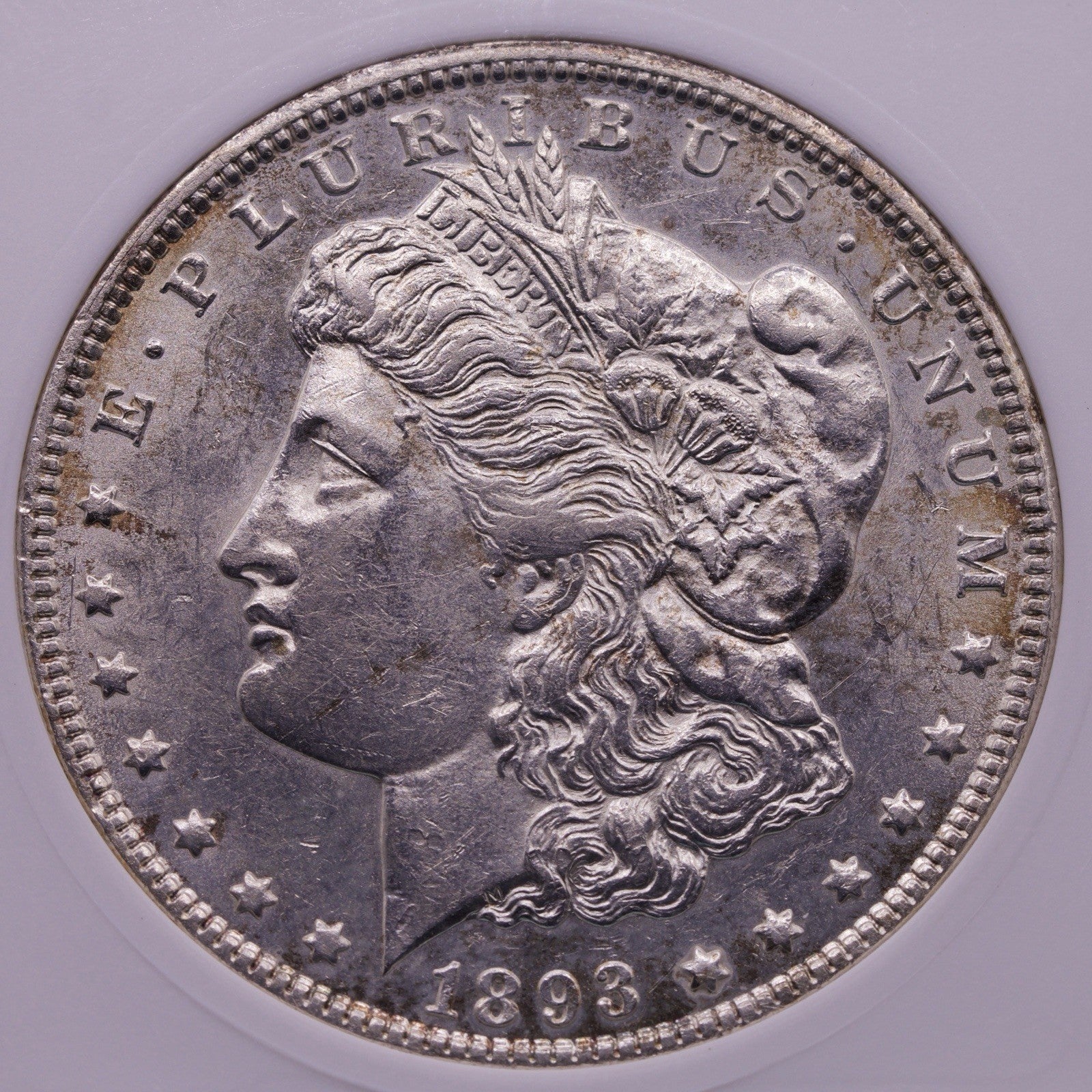 1893-O Morgan Silver Dollar $1 - ANACS AU 53 - Key Date