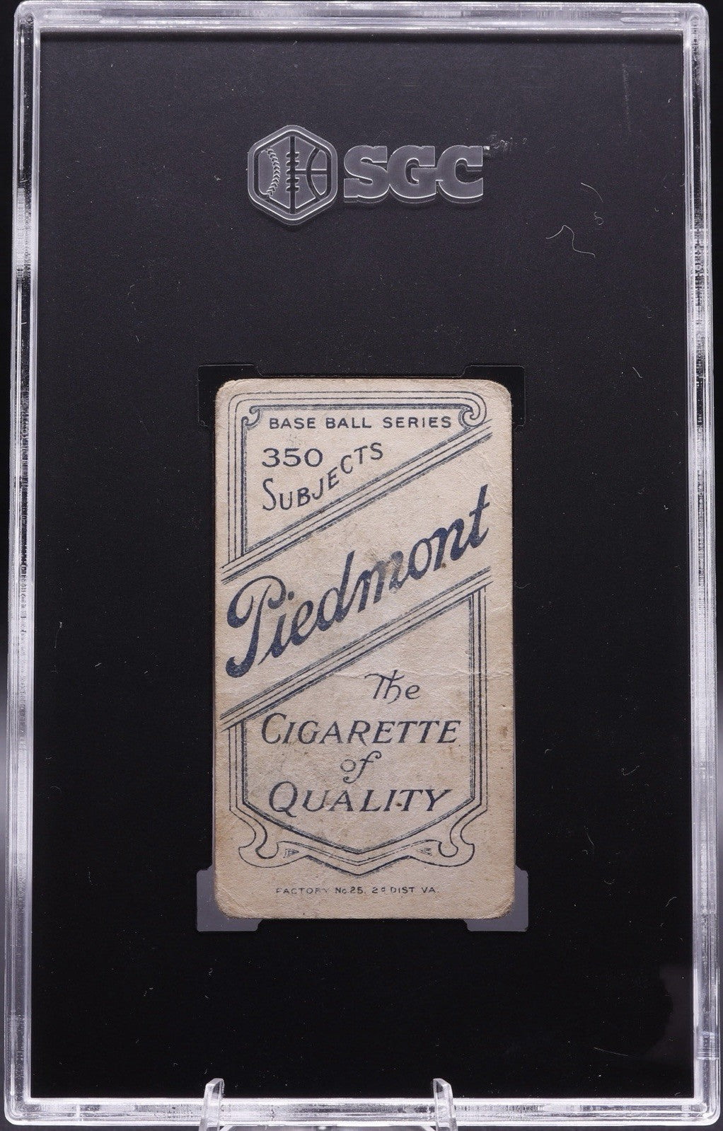 1910 T206 Mickey Doolan Batting • SGC 1 PR • Piedmont 350 Subjects