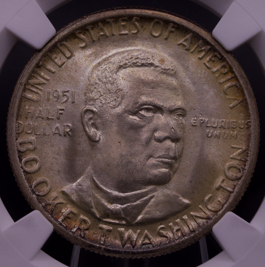1951-D Booker T. Washington Half Dollar NGC MS67 Gem Uncirculated 50C Silver
