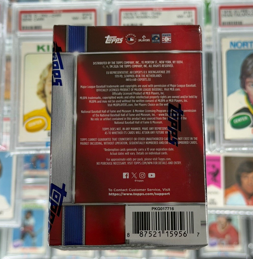 2026 Topps Chrome Baseball Blaster Box Sealed 7 Packs 28 Cards Aaron Judge MLB