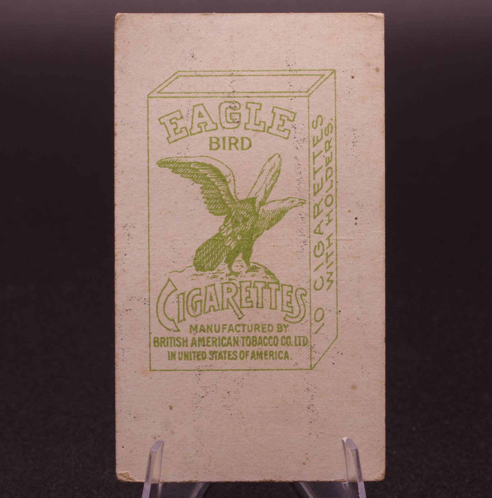 Antique Eagle Bird Cigarettes Card Hema Lanhi Siam Thai British American Co Ltd