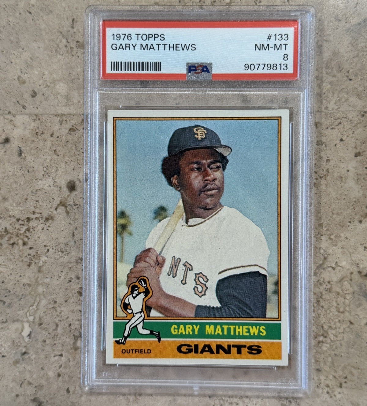 1976 Topps Gary Matthews #133 PSA 8 NM-MT San Francisco Giants Outfield Baseball