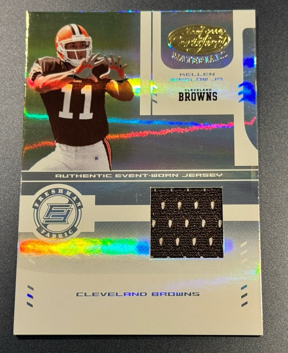 2004 Leaf Certified Kellen Winslow Jr. Rookie Jersey RC • Event-Worn Patch /1250