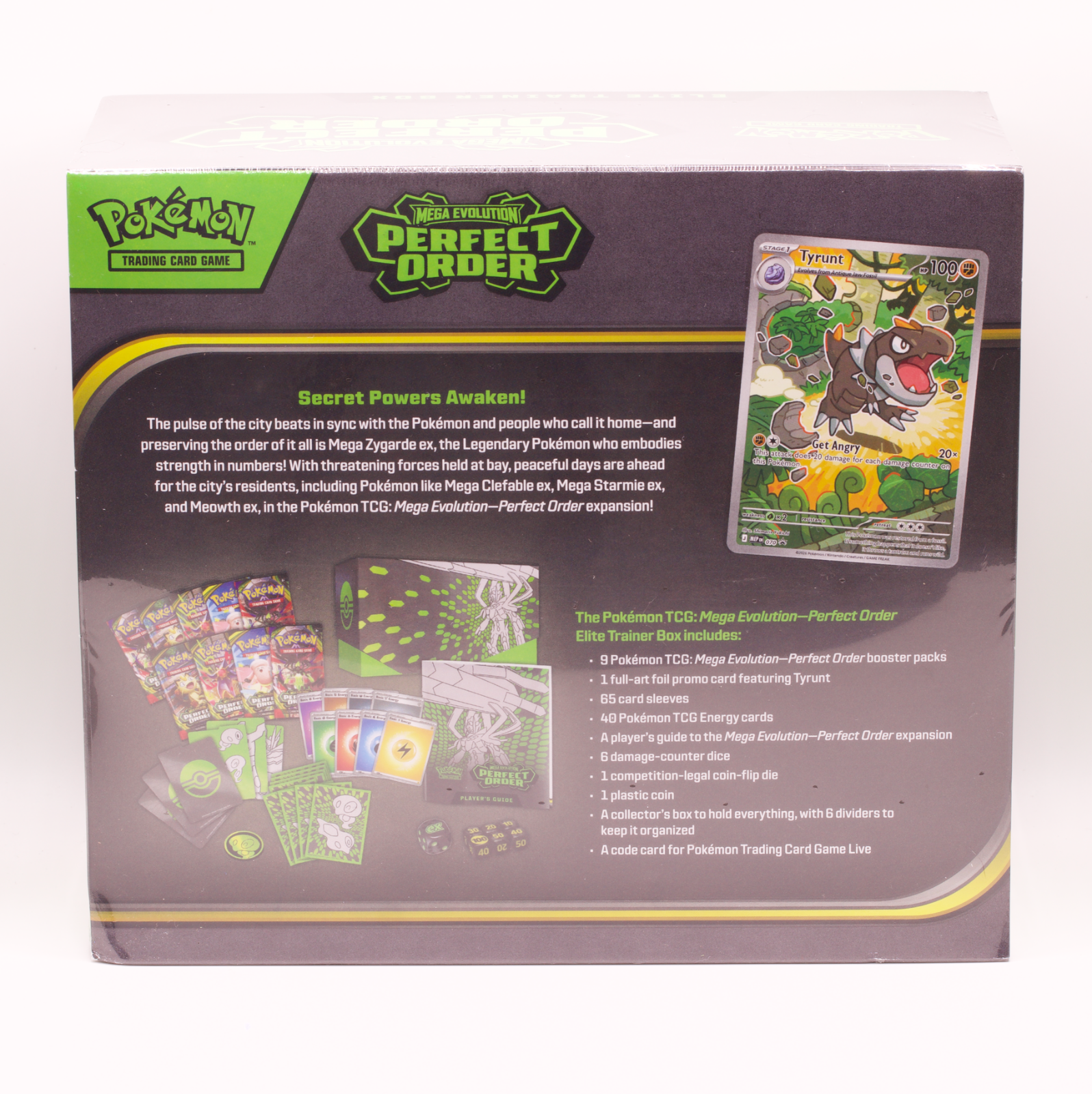 Pokemon Perfect Order Elite Trainer Box ETB Mega Zygarde 9 Booster Packs Sealed