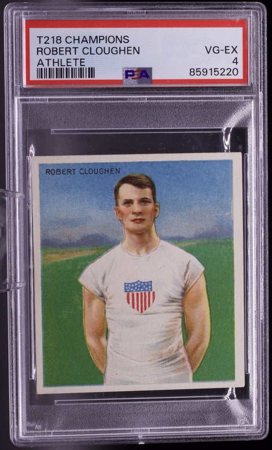 1910 T218 Mecca Cigarettes Robert Cloughen (Athlete) - PSA 4 VG-EX