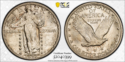 1927 Standing Liberty Quarter PCGS MS65 FH Full Head 25C SLQ Type Coin