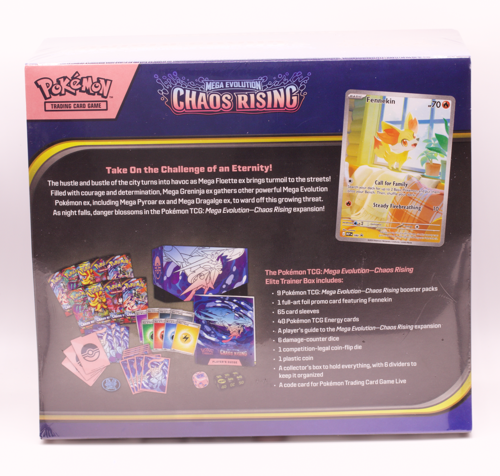 Pokemon Chaos Rising Elite Trainer Box ETB Mega Greninja 9 Booster Packs Sealed
