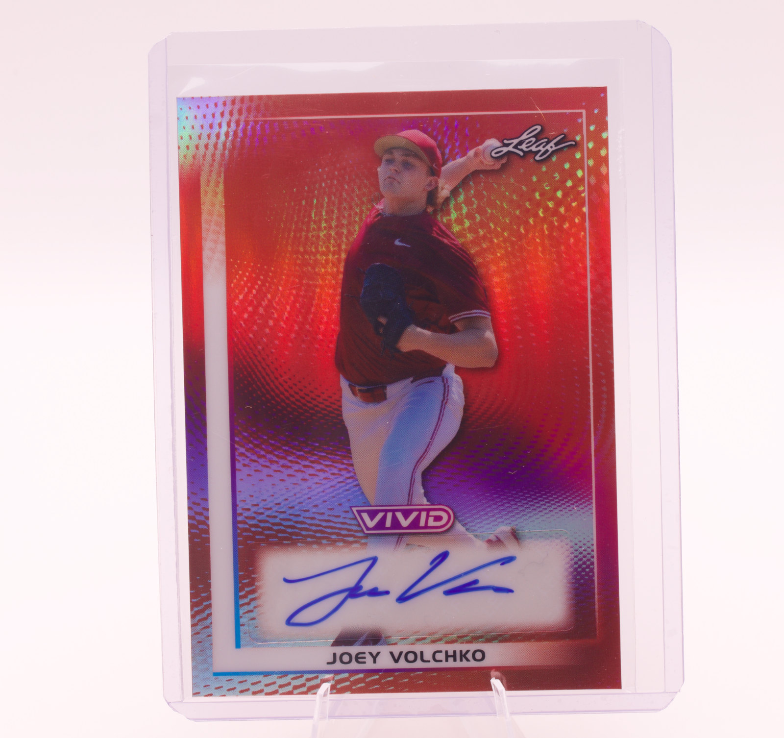 2026 Leaf Vivid Joey Volchko Auto 1/2 BA-JV1 White Sox Georgia Stanford RHP
