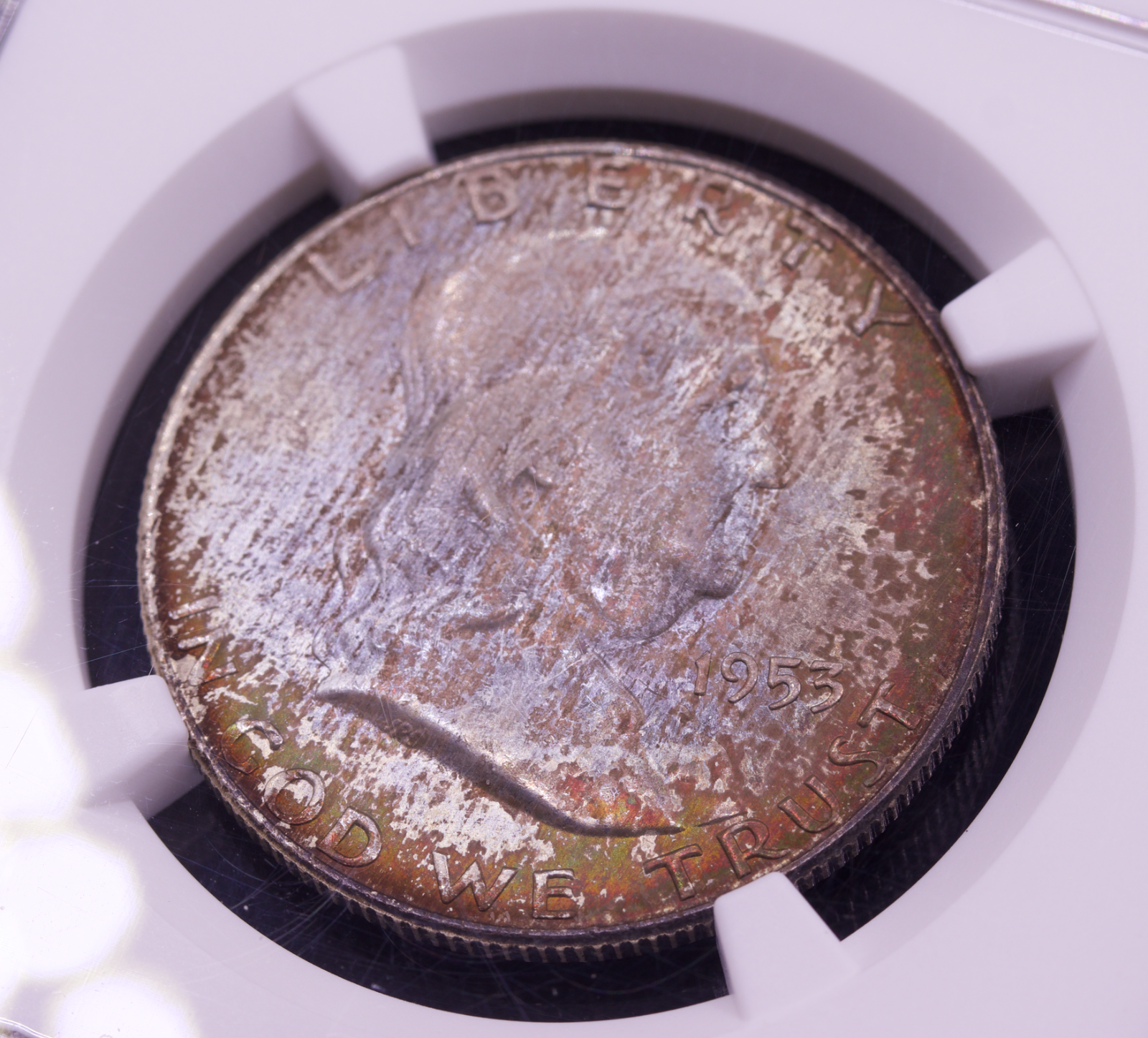 1953-D Franklin Half $ NGC MS66+ FBL CAC Full Bell Line