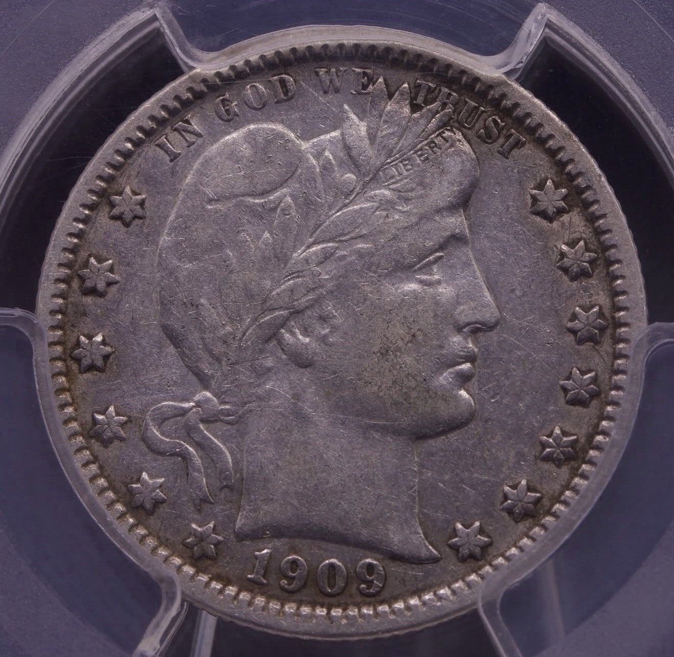 1909-O Barber Quarter PCGS VF35 Key Date New Orleans Mint Silver 25C