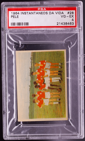 1964 Instantaneos Da Vida #28 Pele PSA 4 VG-EX Bauru Baquinho Youth Soccer Card