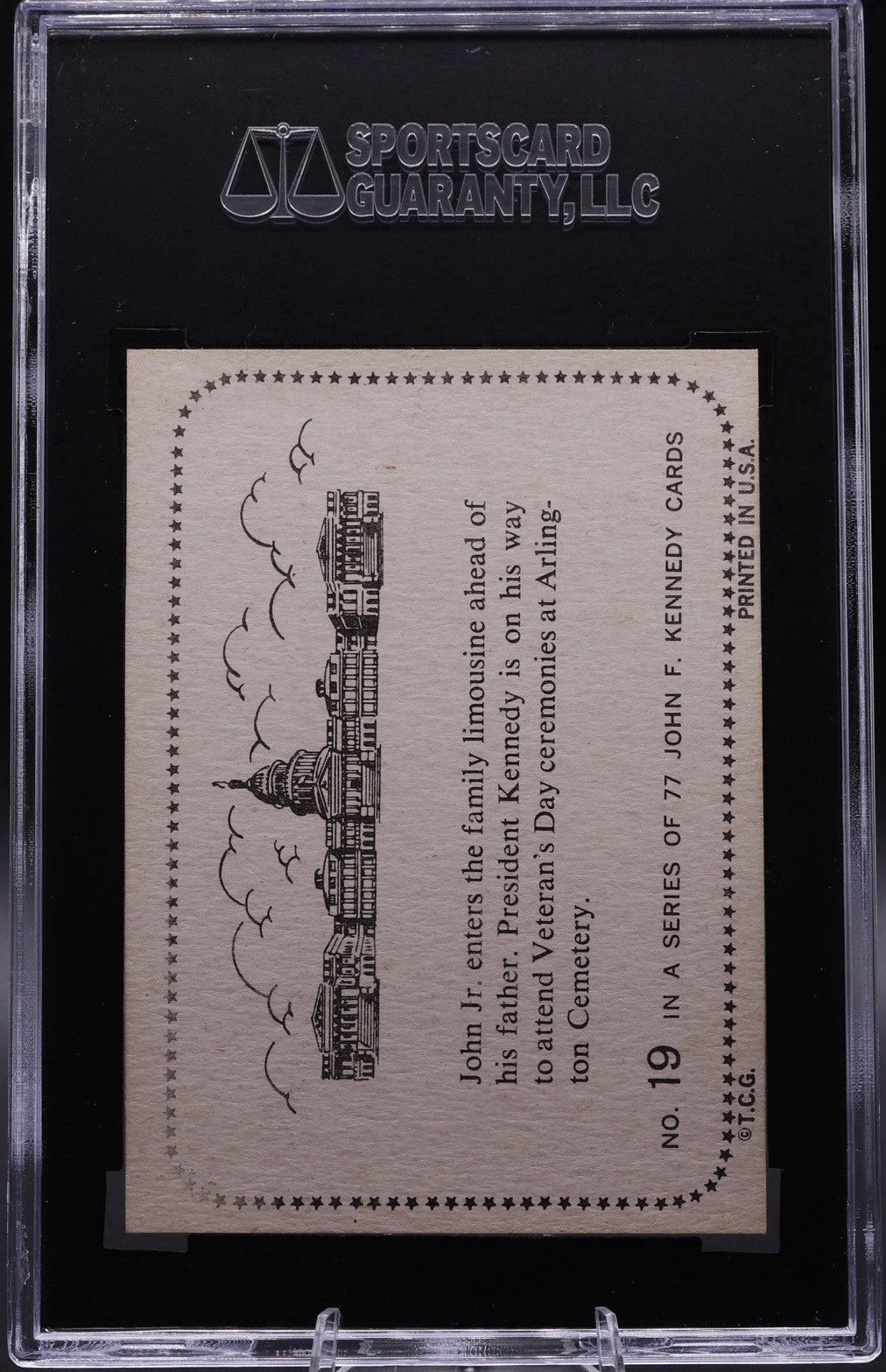 1964 Topps John F. Kennedy #19 SGC 6 EX/NM • JFK & John Jr.