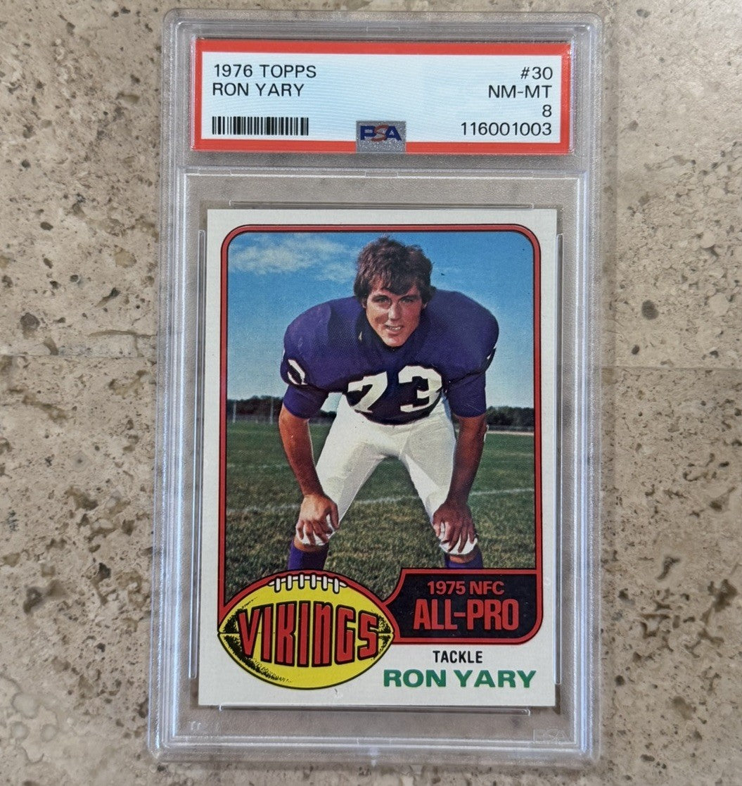 1976 Topps Ron Yary #30 PSA 8 NM-MT Minnesota Vikings HOF All-Pro Football Card