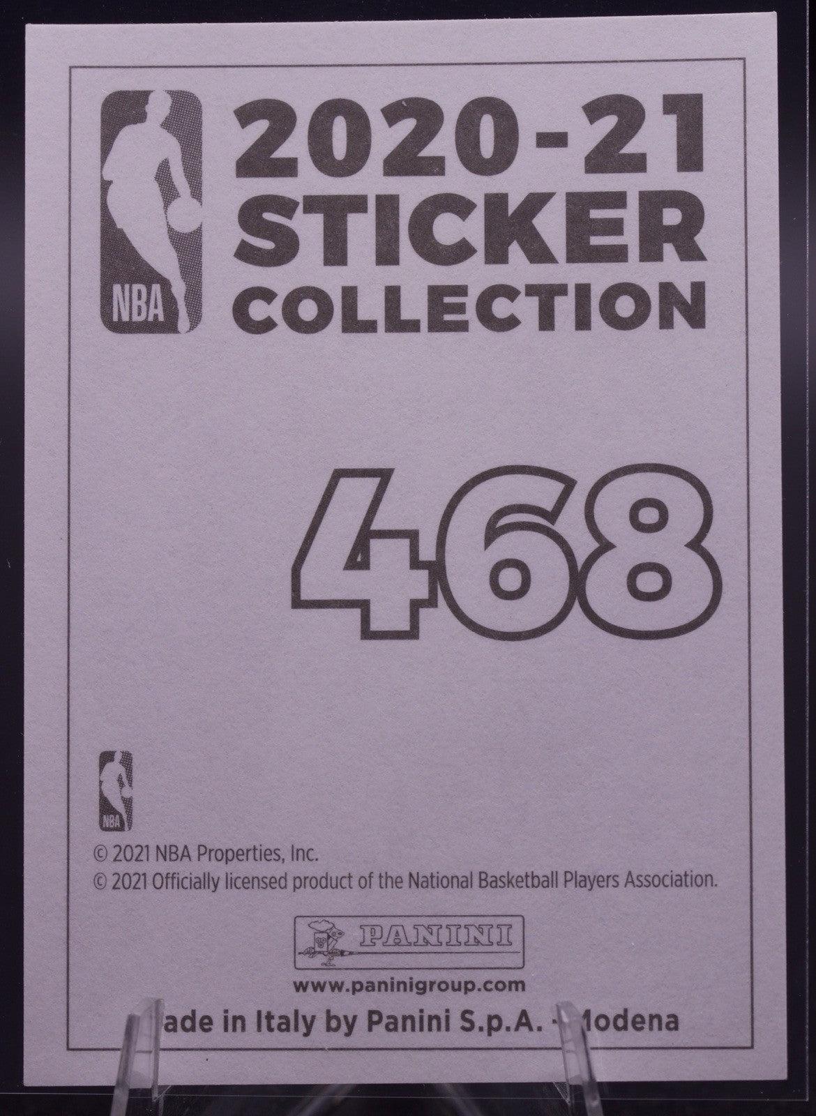 2020-21 Panini NBA Sticker Collection Tyrese Haliburton Rookie #468 Raw NM-MT
