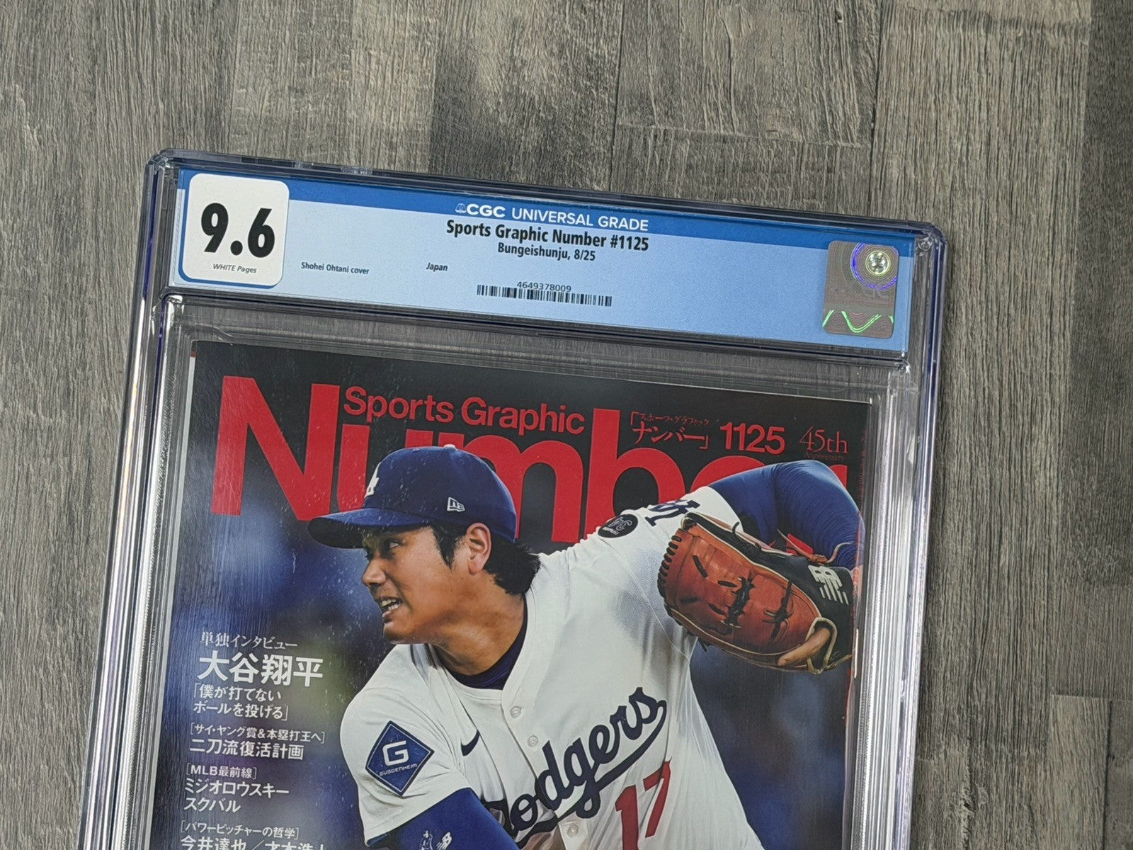 2025 Sports Graphic Number 1125 Shohei Ohtani Cover CGC 9.6 Japan Magazine