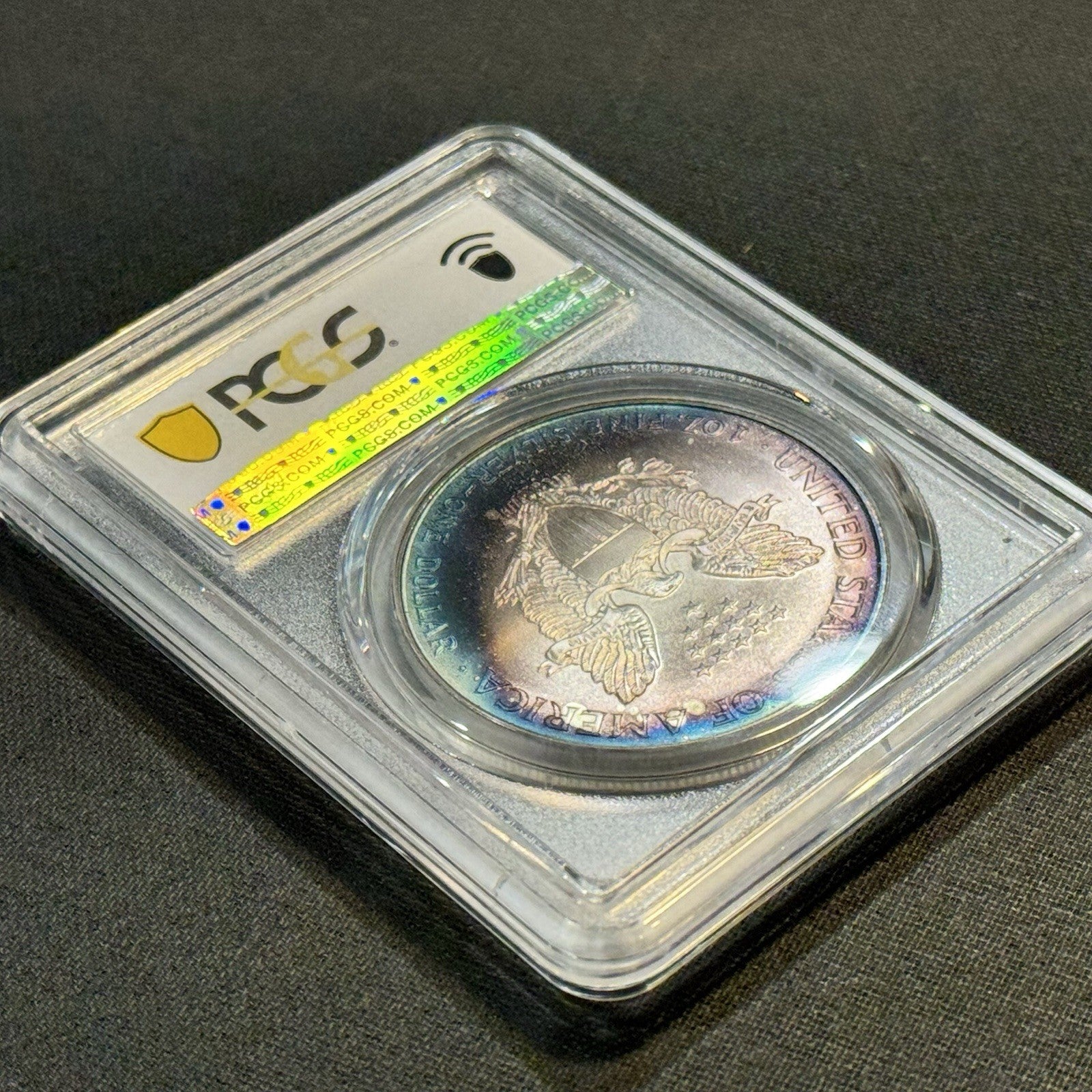 2000 Silver Eagle PCGS MS68 • Vibrant Toning • Collector-Grade Eye Appeal