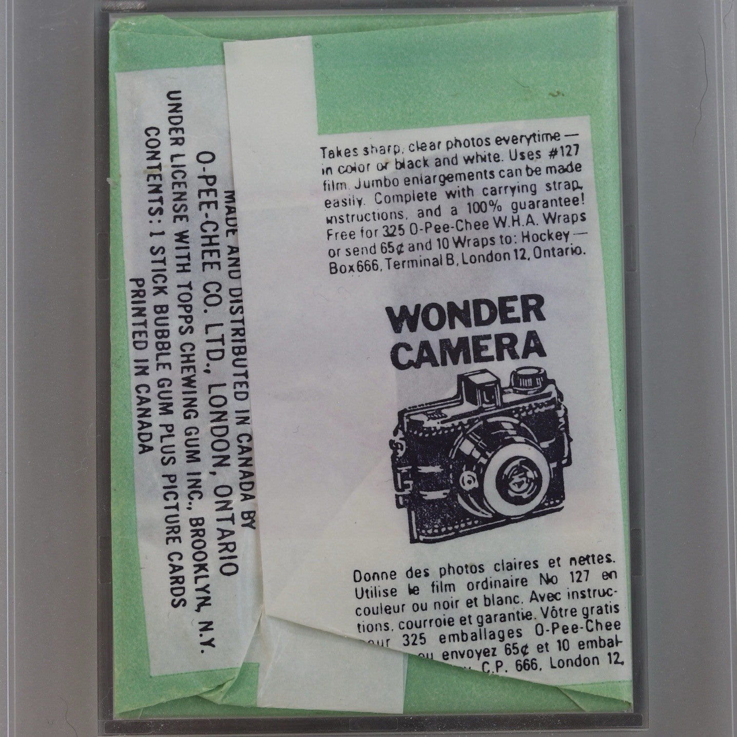 1974 O-Pee-Chee WHA Hockey Wax Pack PSA 8 • Sealed OPC • Rare Vintage Pack