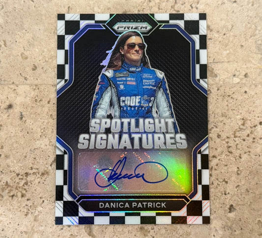 2023 Panini Prizm Racing Spotlight Signatures Danica Patrick Auto /50 SS-DPA