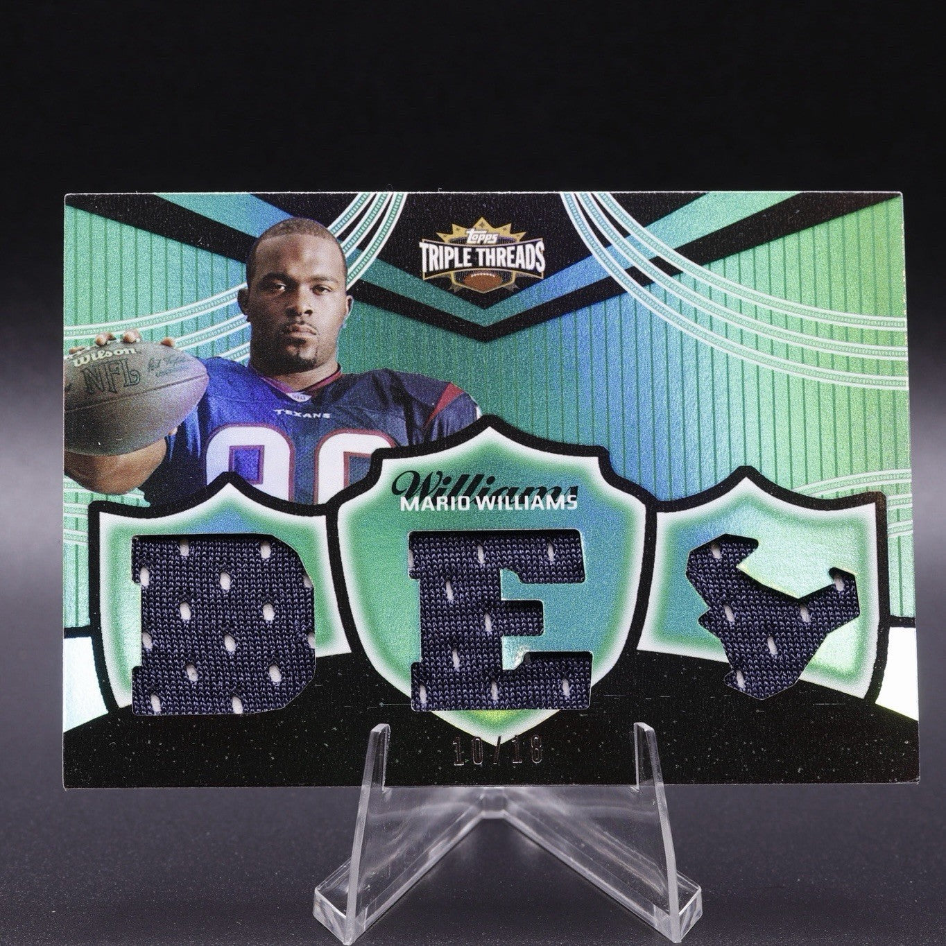 2006 Topps Triple Threads Mario Williams Relic #10/18 Emerald