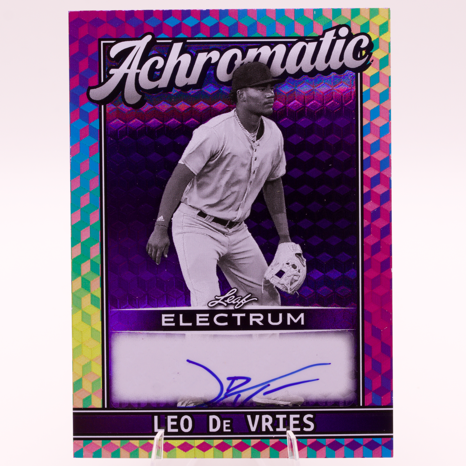 2026 Leaf Electrum Achromatic Leo De Vries Auto 1/7 A-LDV Athletics Autograph