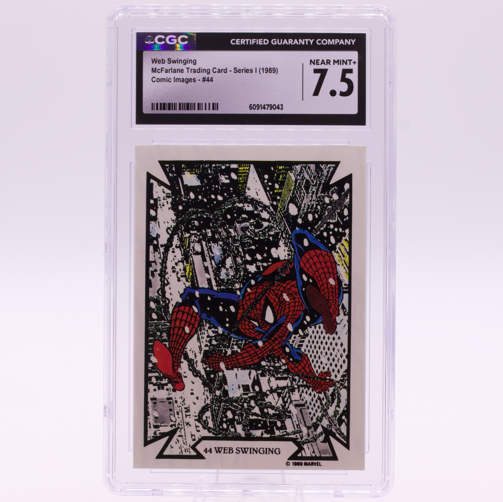1989 McFarlane Comic Images "Web Swinging" #44 CGC 7.5 NEAR MINT+ Spider-Man Car