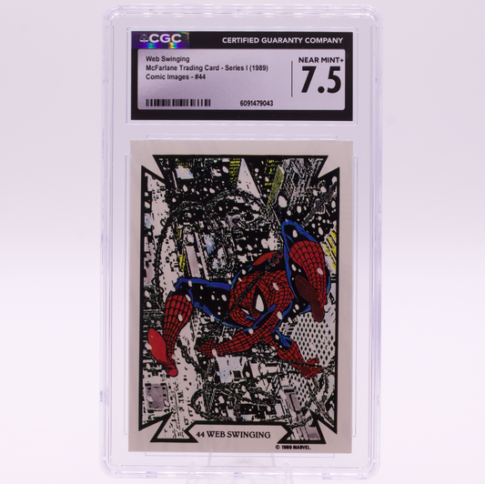 1989 McFarlane Comic Images "Web Swinging" #44 CGC 7.5 NEAR MINT+ Spider-Man Car