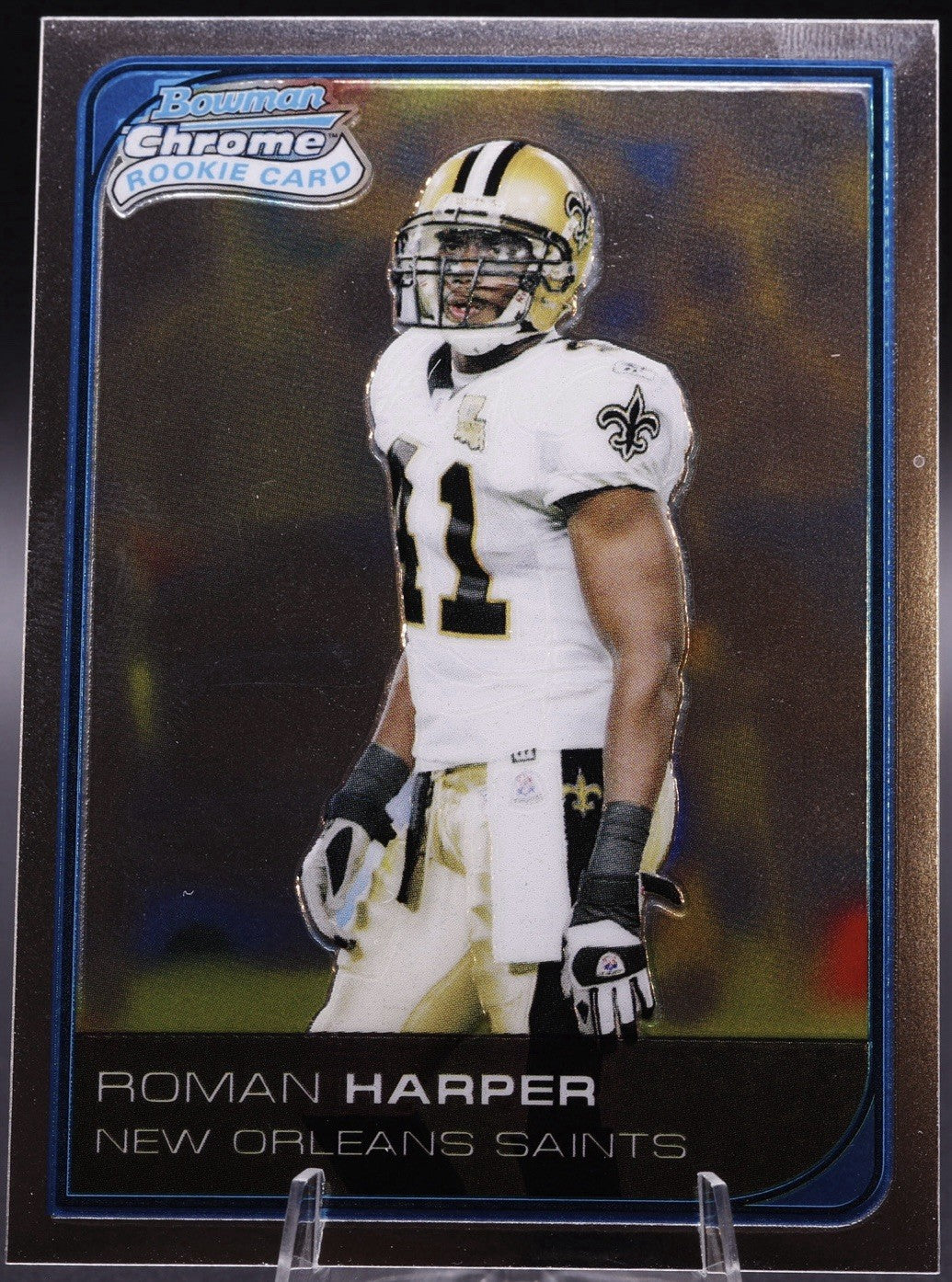 2006 Bowman Chrome Roman Harper ROOKIE REFRACTOR /519 Saints • Alabama Star DB