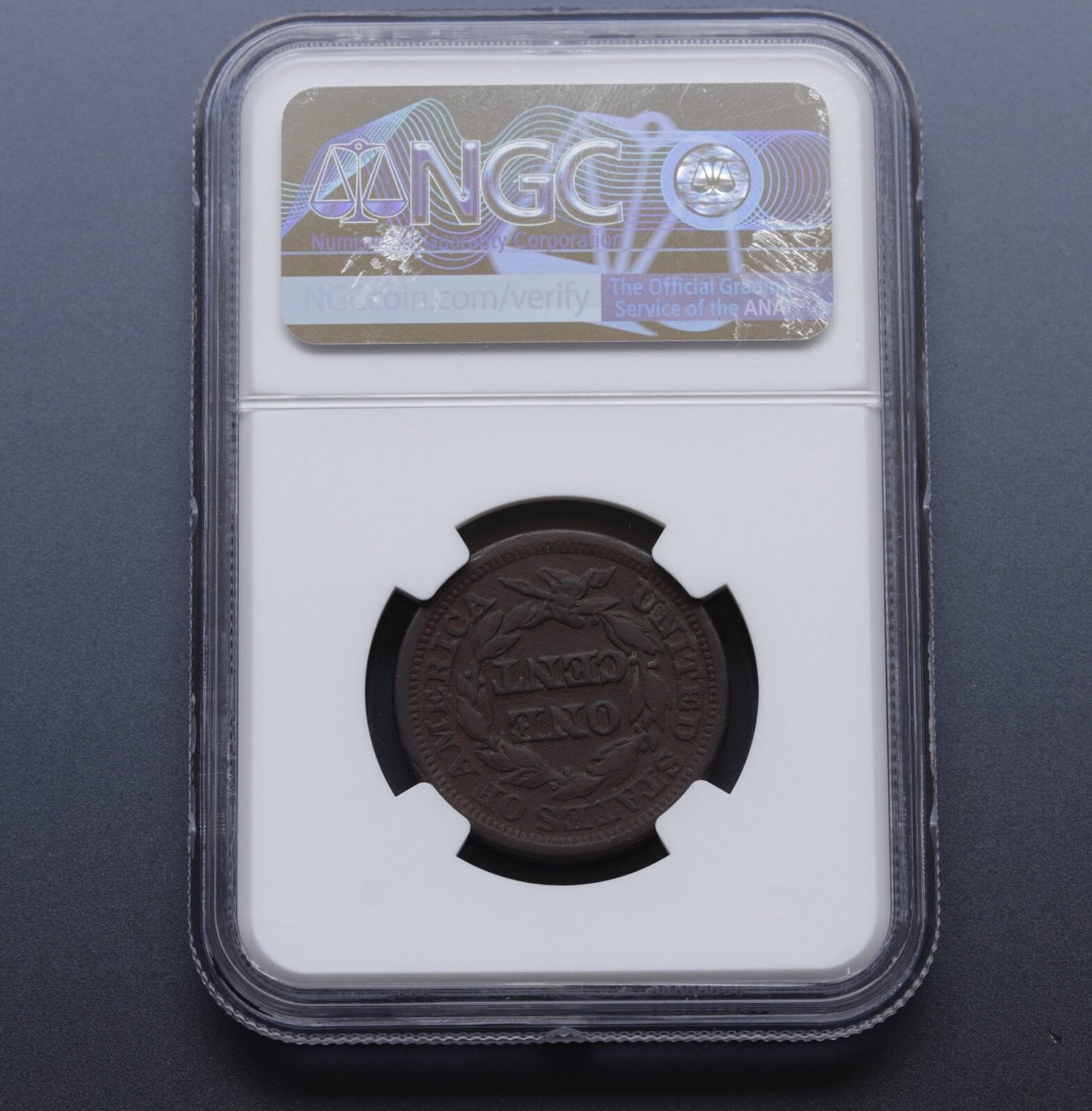 1847 Large Cent NGC XF Details LG/SM 7 Corrosion Liberty Head 1C Coin 