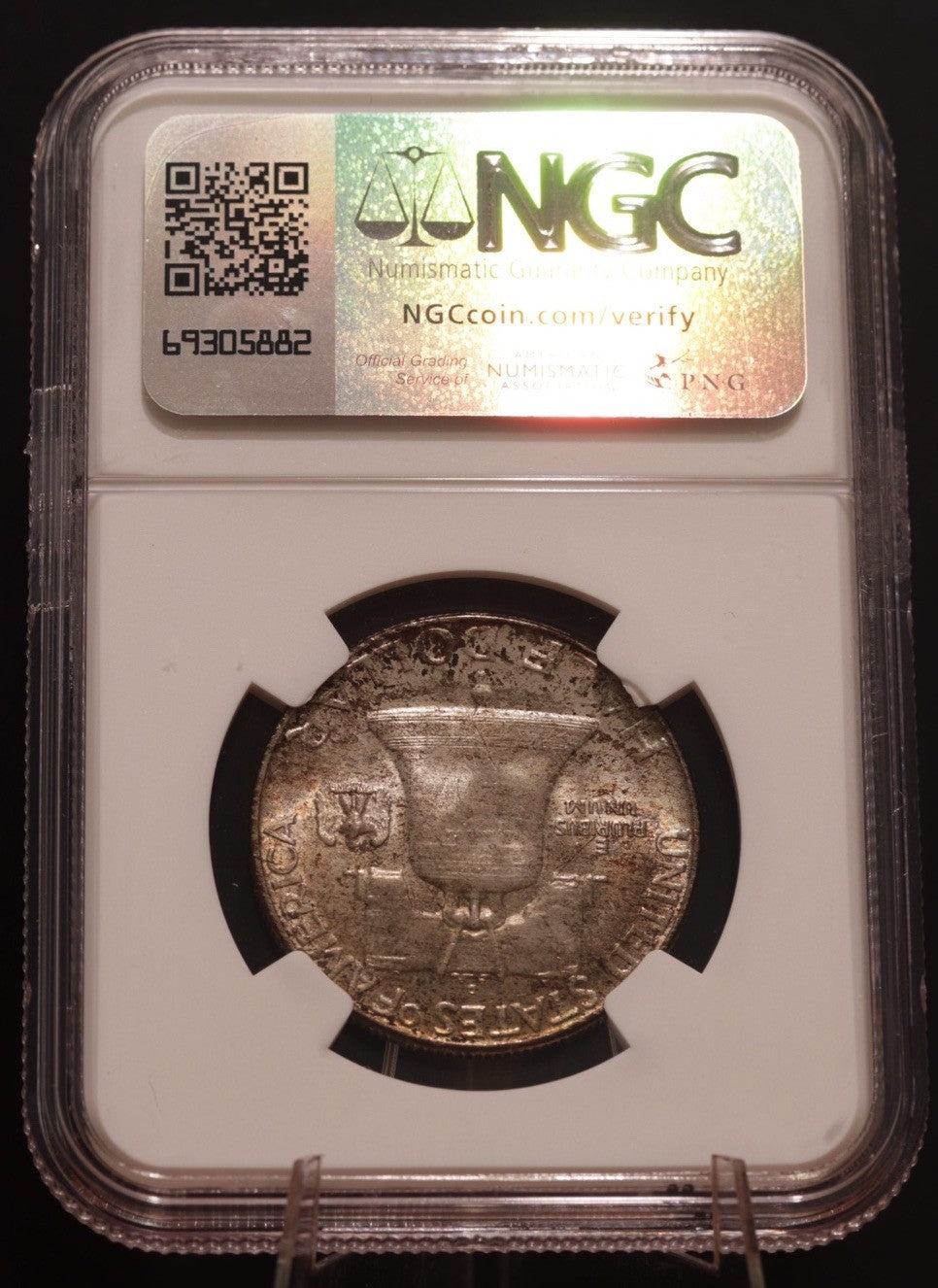 1953-D Franklin Half Dollar MS66 FBL NGC • Full Bell Lines • Lustrous Patina