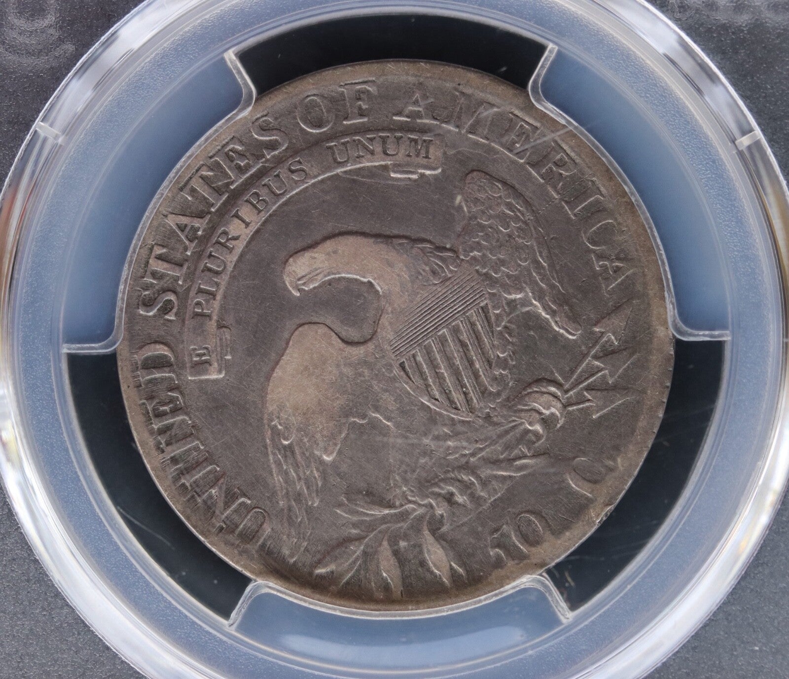 1814 Capped Bust Half Dollar E/A STATES VF Details PCGS Cleaned O-108a R1 50C