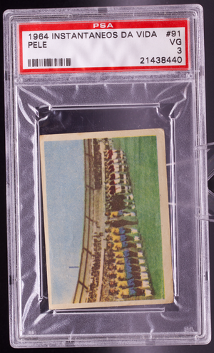 1964 Instantaneos Da Vida #91 Pele PSA 3 VG 1958 World Cup Brazil Soccer Card