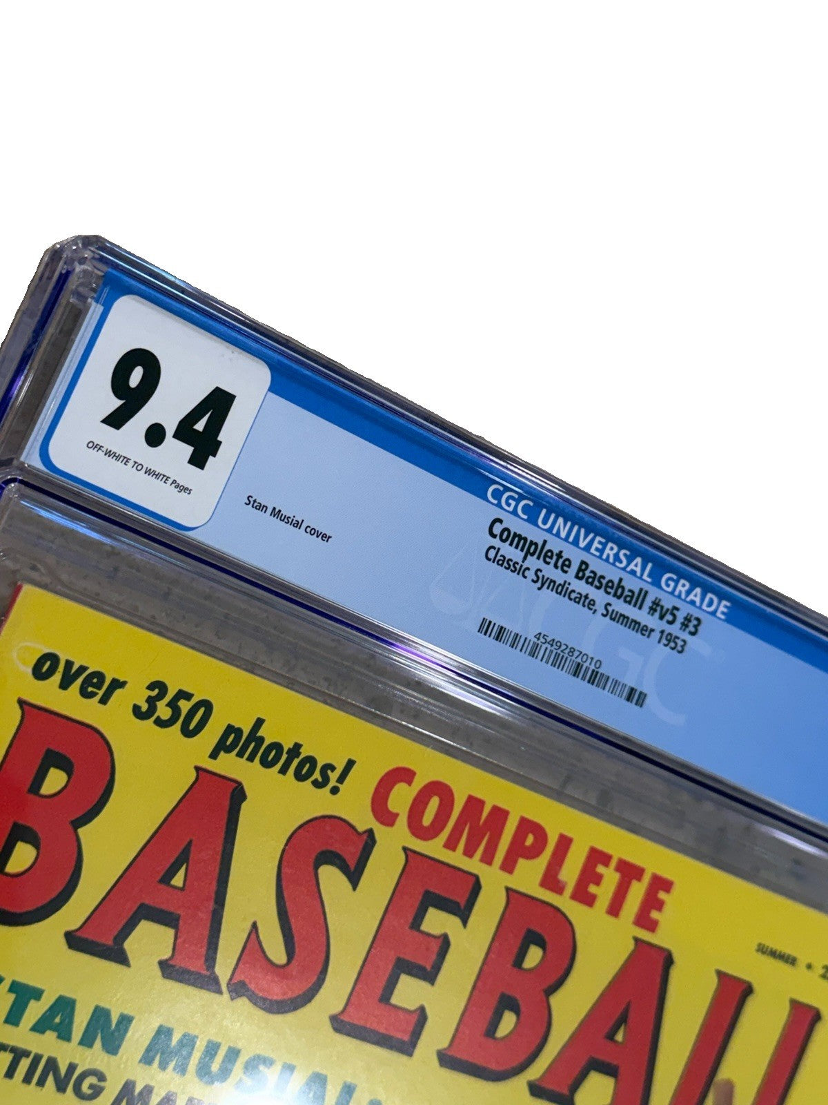 1953 Complete Baseball v5 #3 Stan Musial CGC 9.4 TOP POP - POP 2 NONE HIGHER