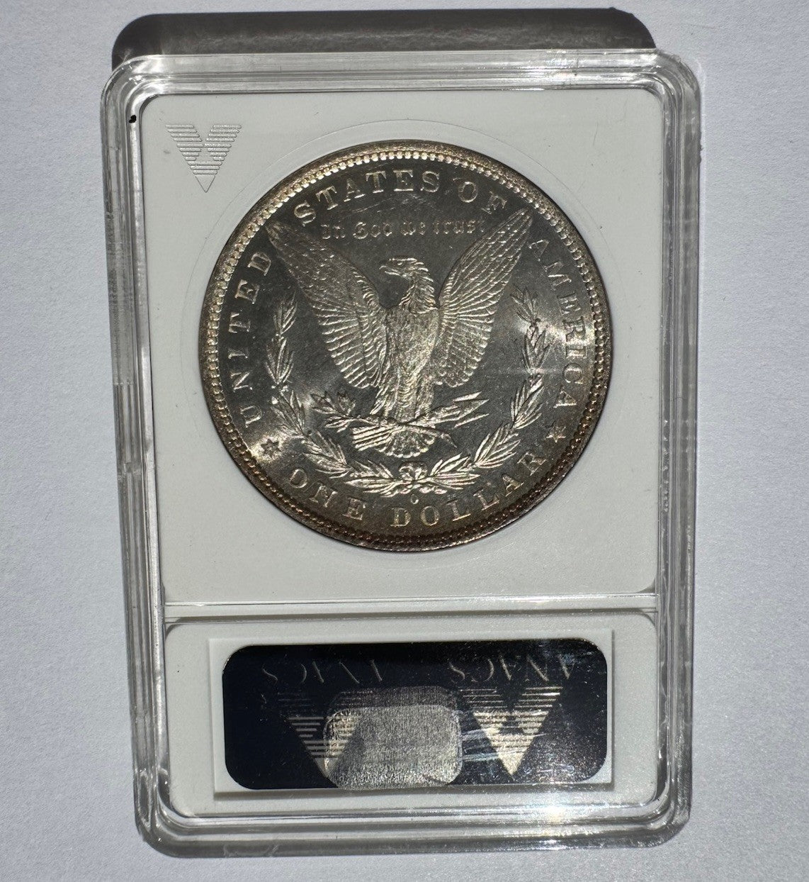 1882-O Morgan Silver Dollar – ANACS MS63 – Old Soapbox Holder, 90% Silver