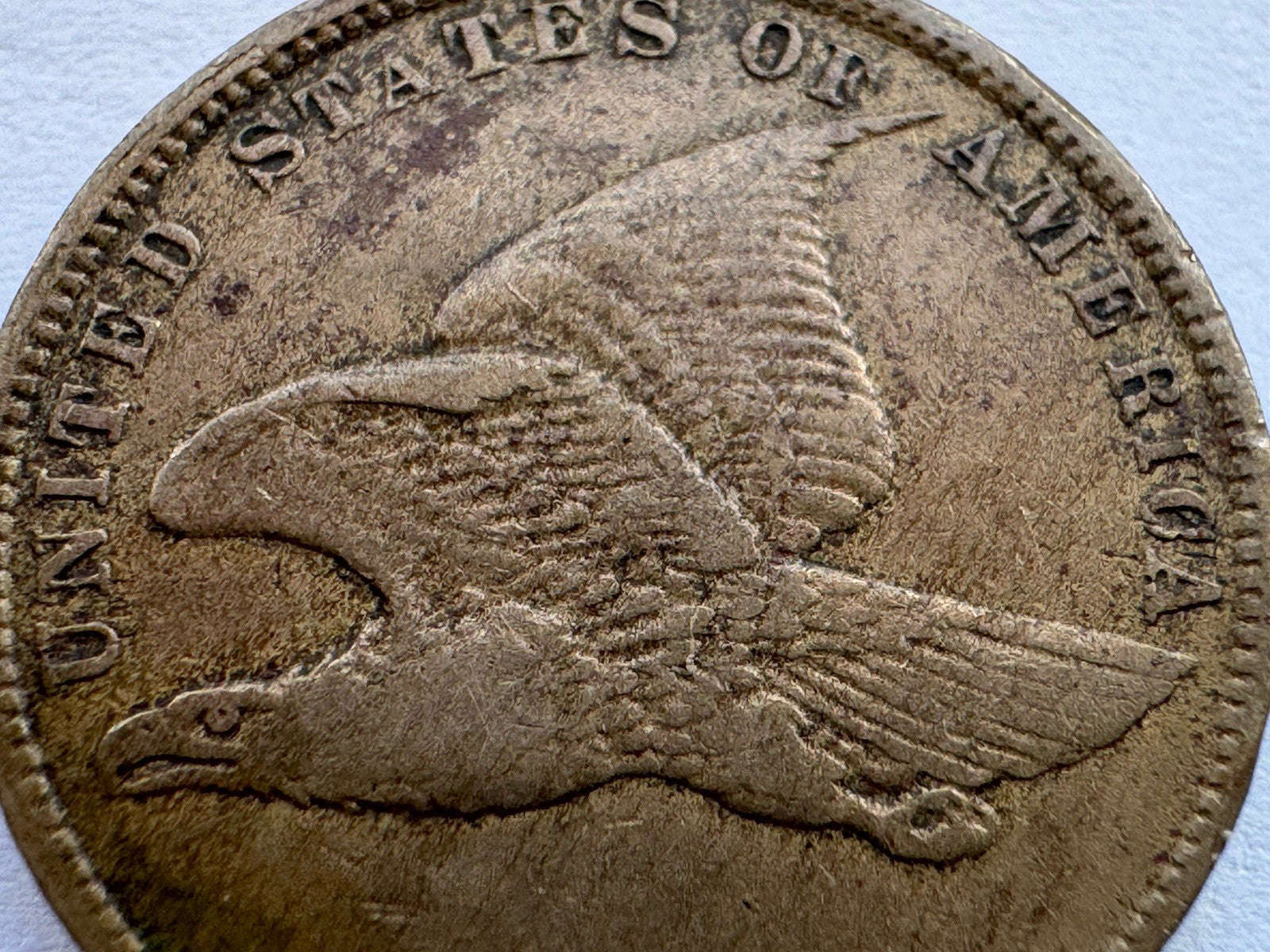 1858 Flying Eagle Cent – EF40 – Early US Copper-Nickel One Cent Coin