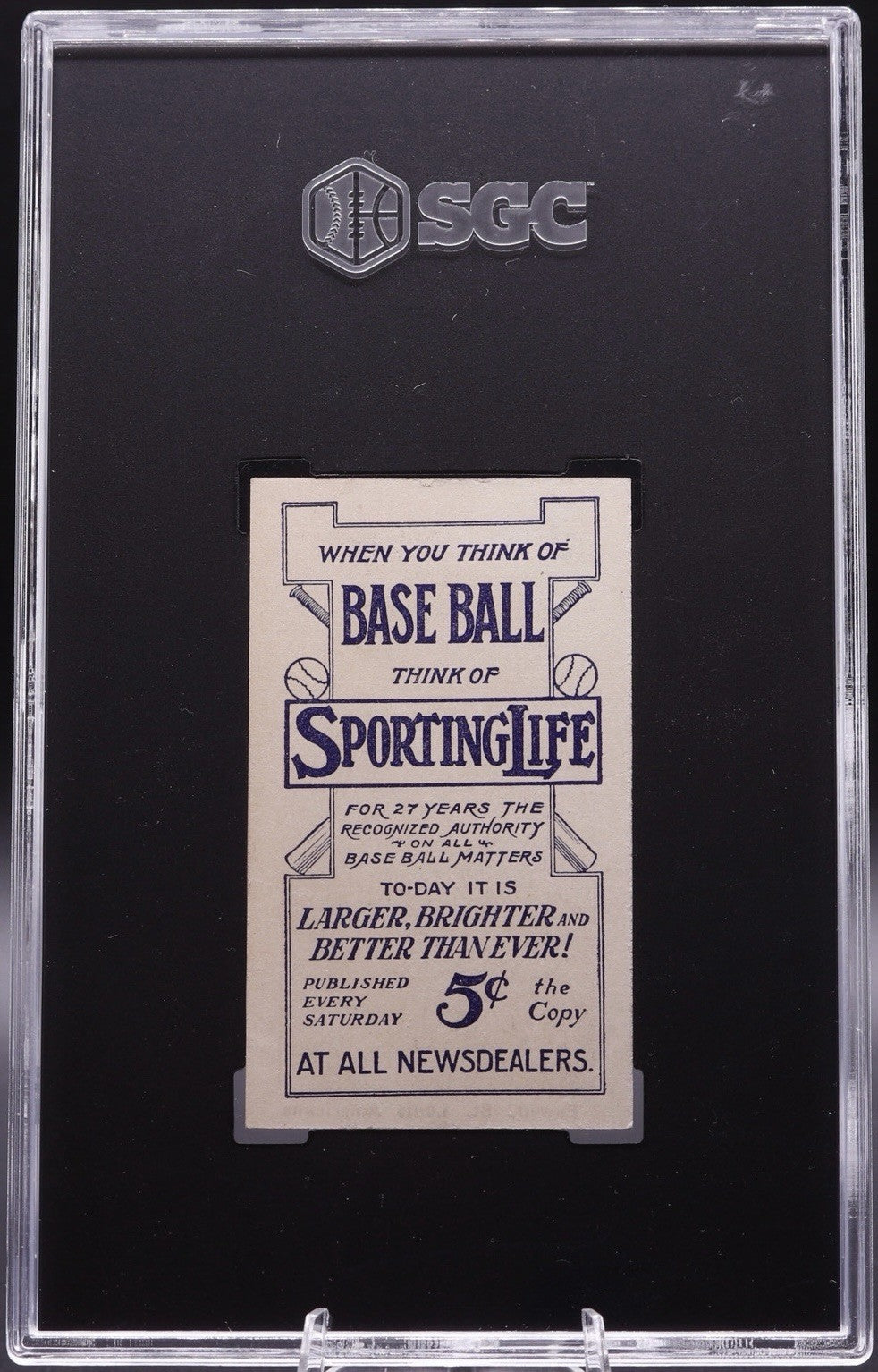 1910 Sporting Life M116 Jack Powell SGC 6 EX-NM • St. Louis Americans Vintage