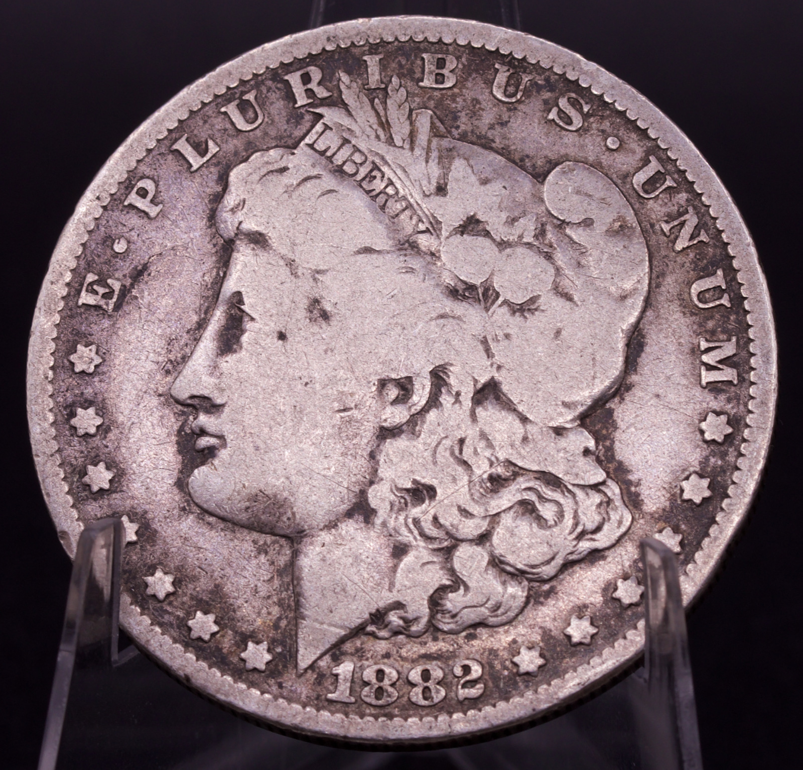 1882-1901 Morgan Silver Dollar Cull Circulated 90% Silver Coin - Random Year