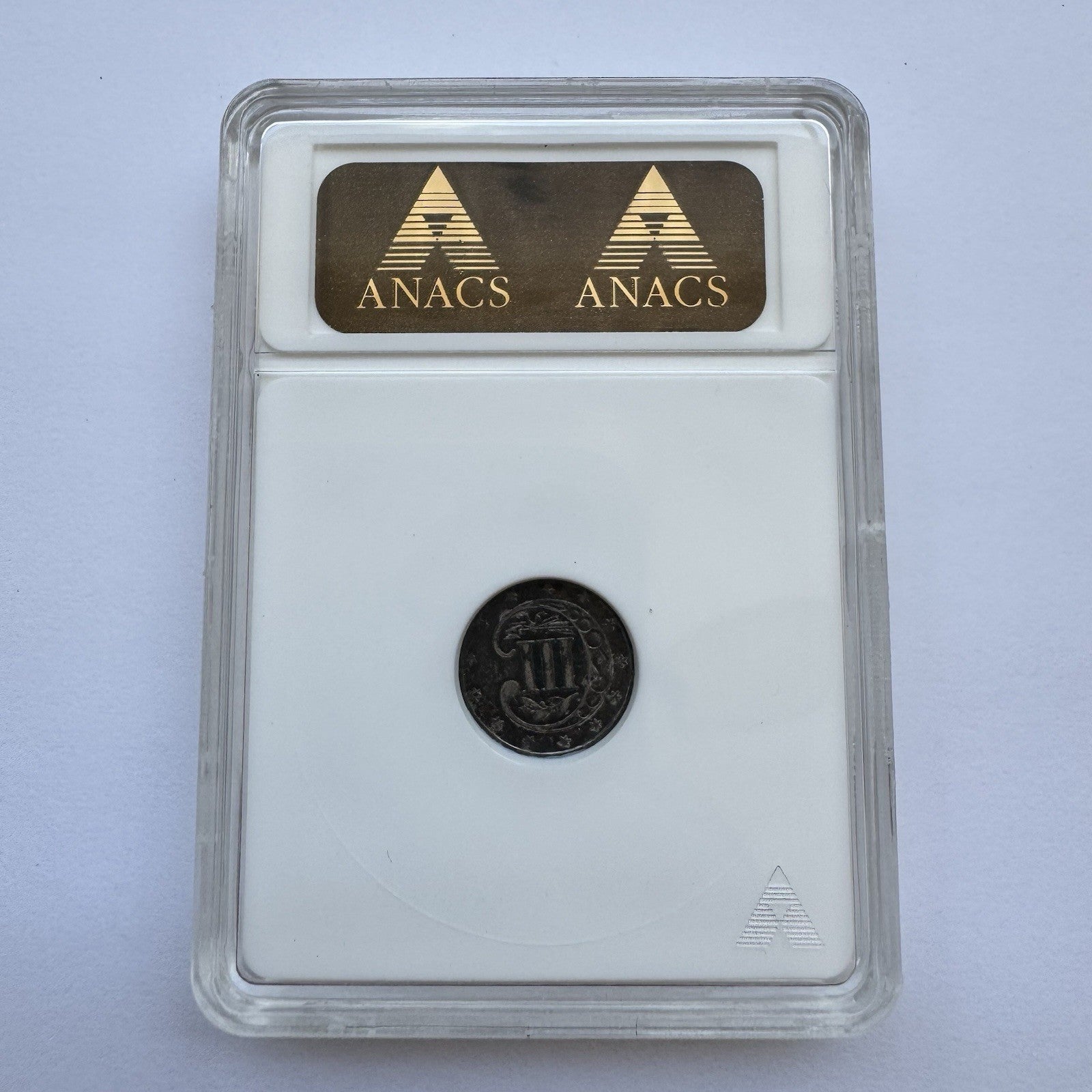 1858 3-Cent Silver Coin – ANACS Graded AU58 - *Problem Free* Pre Civil War