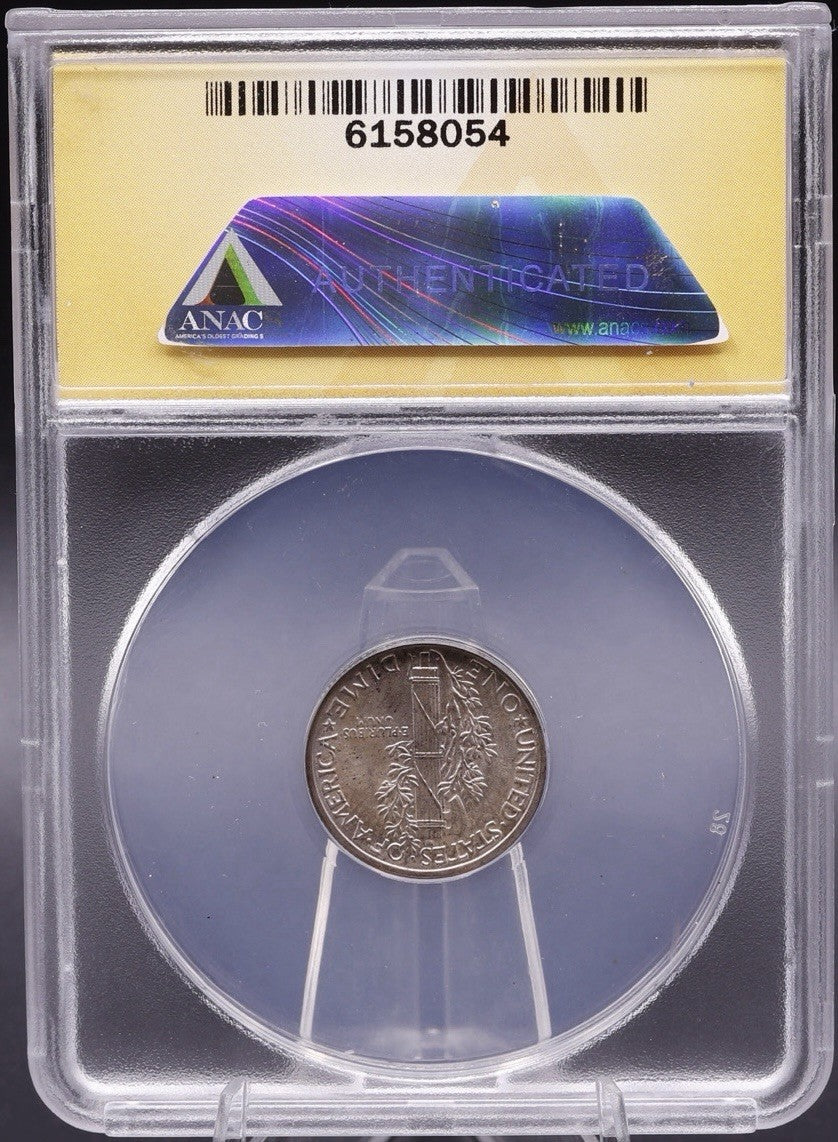 1940  Mercury Dime ANACS MS 67 FB • Full Bands