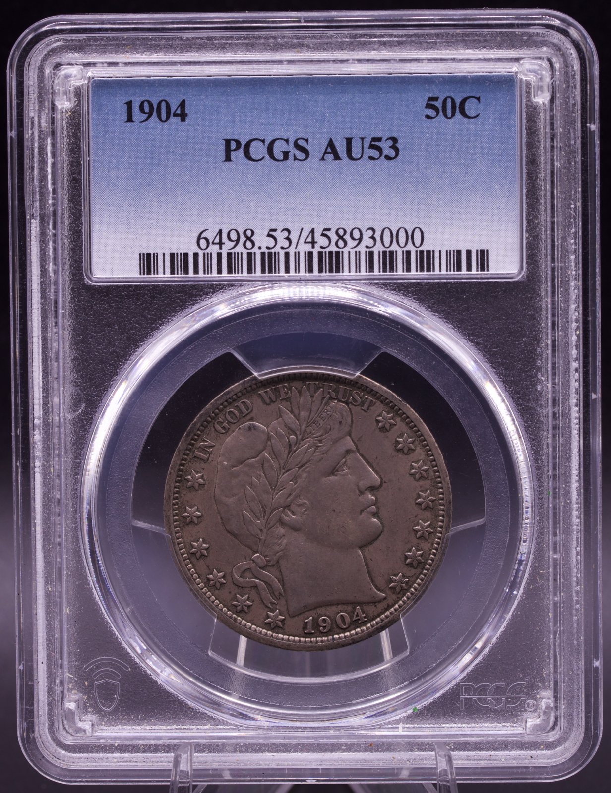 1904 Barber Half Dollar PCGS AU53 About Uncirculated 50C