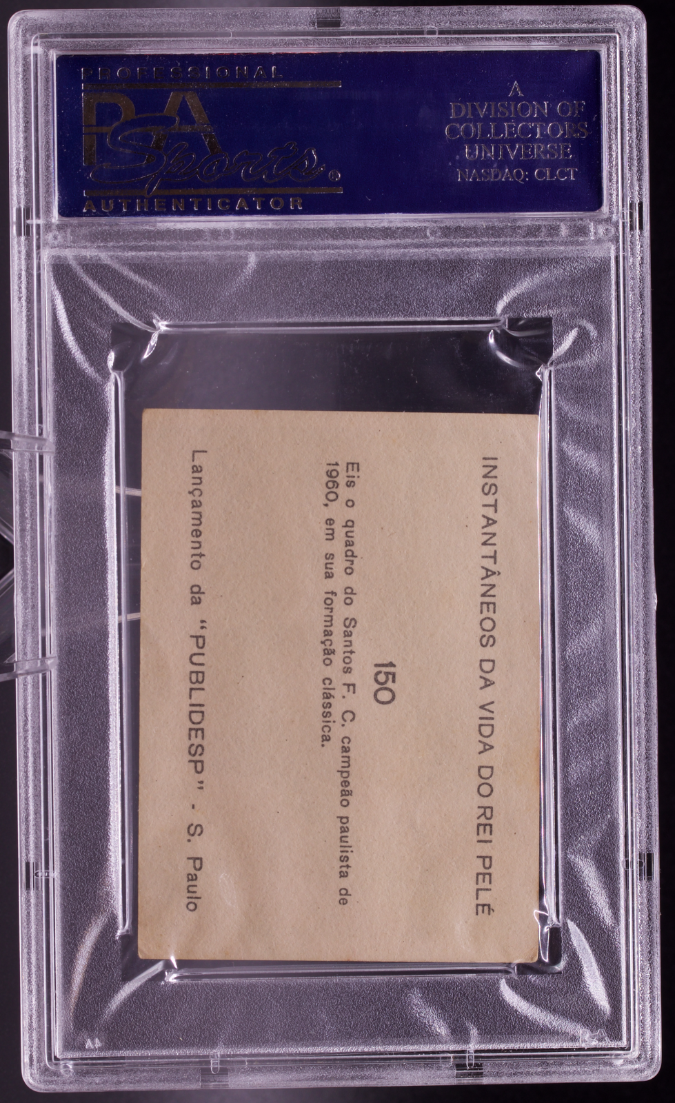 1964 Instantaneos Da Vida #150 Pele PSA 3 VG Santos 1960 Champs Brazil Soccer